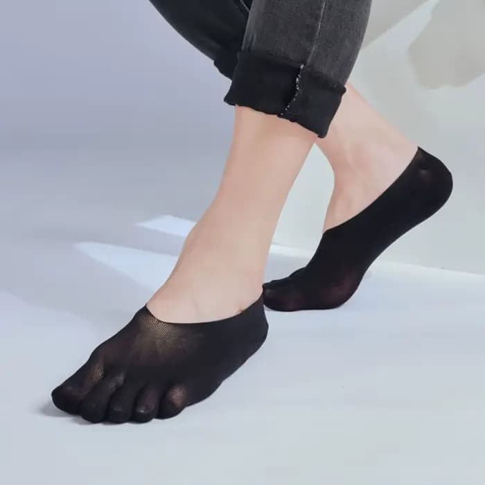 Chaussettes élastiques transparentes pour hommes