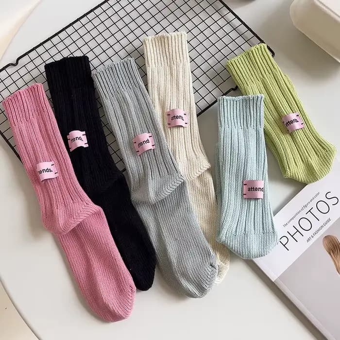 1 Paire de Chaussettes Tendance Épaisses Automne-Hiver