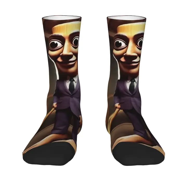 Chaussettes amusantes Tung Tung Tung Sahur 12 Hip Hop à motif imprimé sans couture pour hommes, chaussettes fantaisie pour hommes