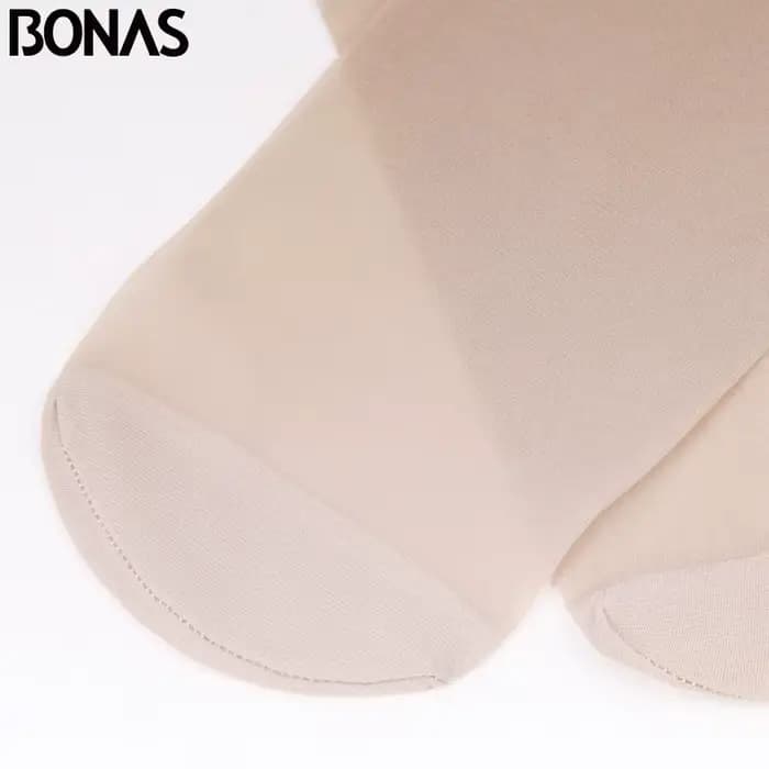 BONAS – chaussettes courtes pour femmes, lot de 5 pièces, 20cm, été, haute élasticité, soie, Nylon, ultra-mince, transparentes