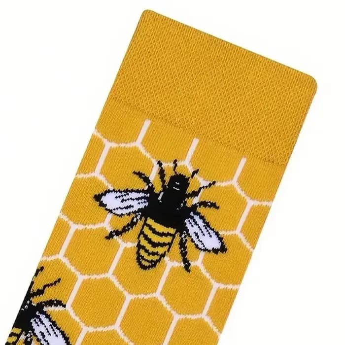 26 nouvelles chaussettes Harajuku amusantes pour femmes, motif petite abeille, chaussettes chaudes et confortables pour le quotidien, le loisir, cadeau, printemps et été