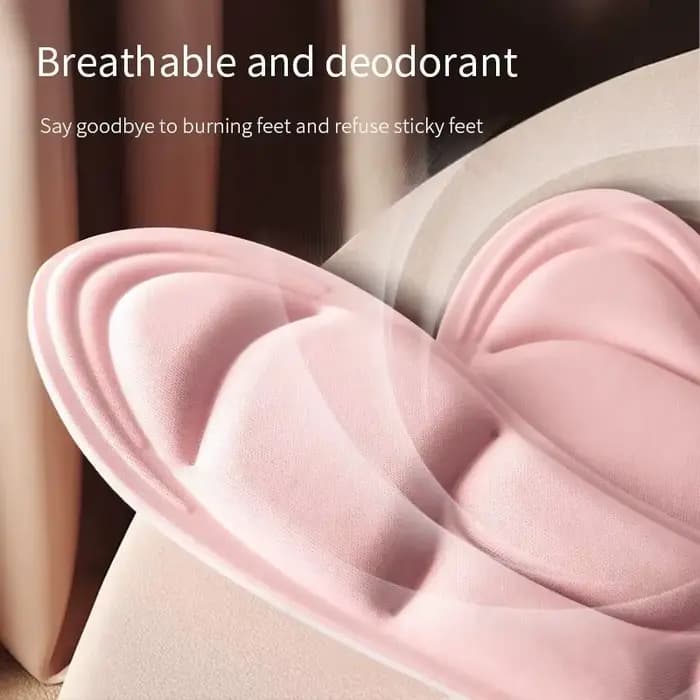 Semelles de sport en mousse à mémoire de forme 5D pour hommes et femmes