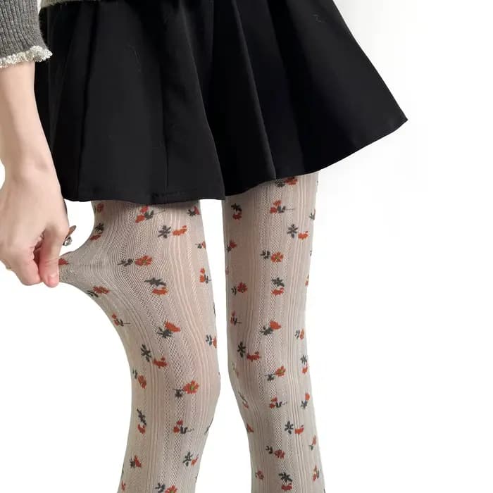 Collants imprimés floraux pour femmes
