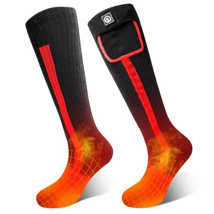SNOW DEER-Chaussettes de ski chauffantes électriques pour femmes et hommes