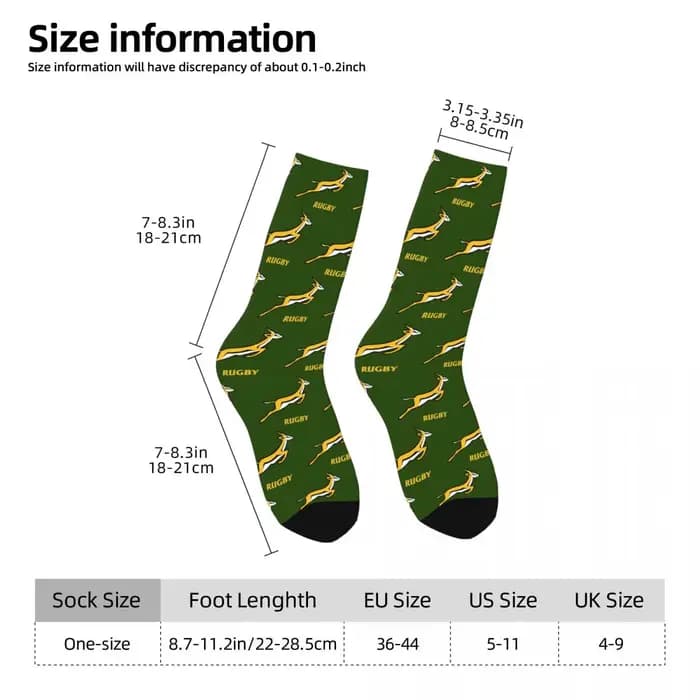Chaussettes de rugby coordonnantes unisexes pour hommes