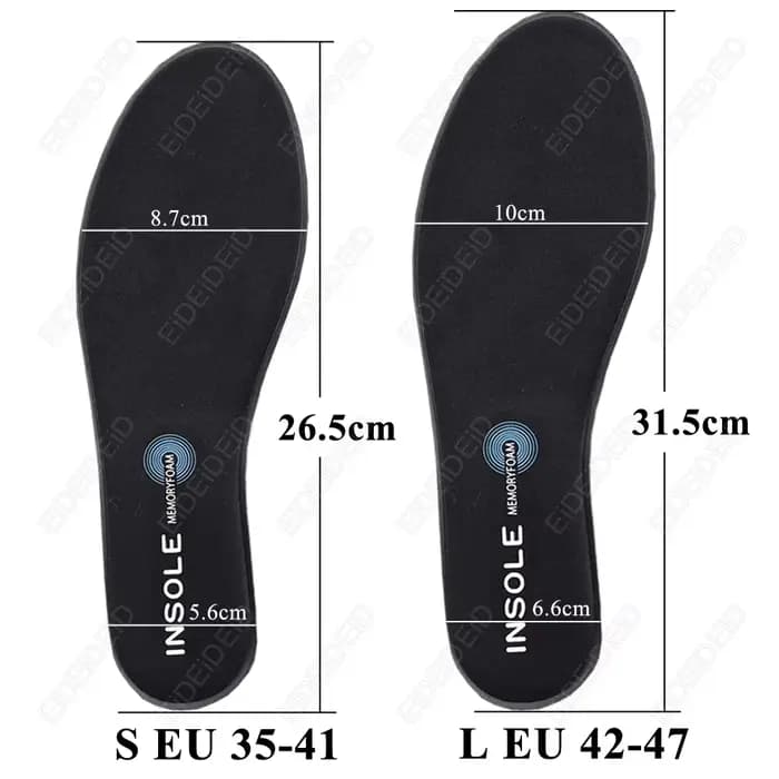 EID 1/2 Paires de semelles intérieures souples pour le sport et la course