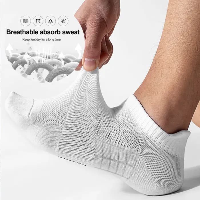 6 paires/lot hommes chaussettes de course maille respirant mince