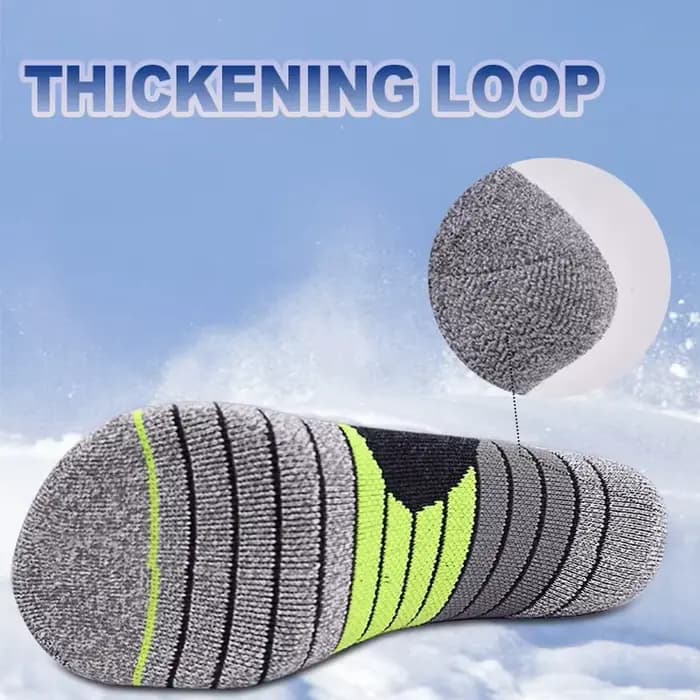 Chaussette de ski en laine mérinos pour homme et femme