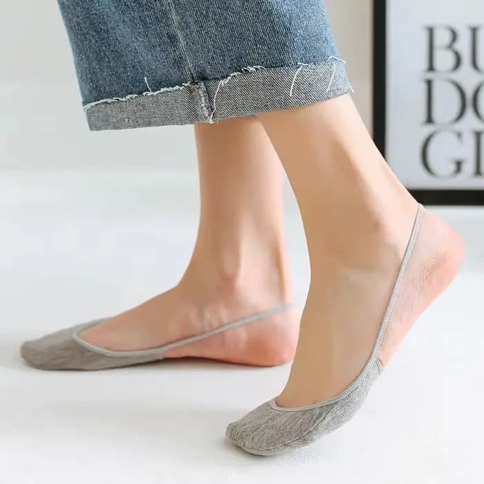 Chaussettes invisibles antidérapantes pour femmes, pour talons hauts, chaussettes d'été légères en coton, 3 paires
