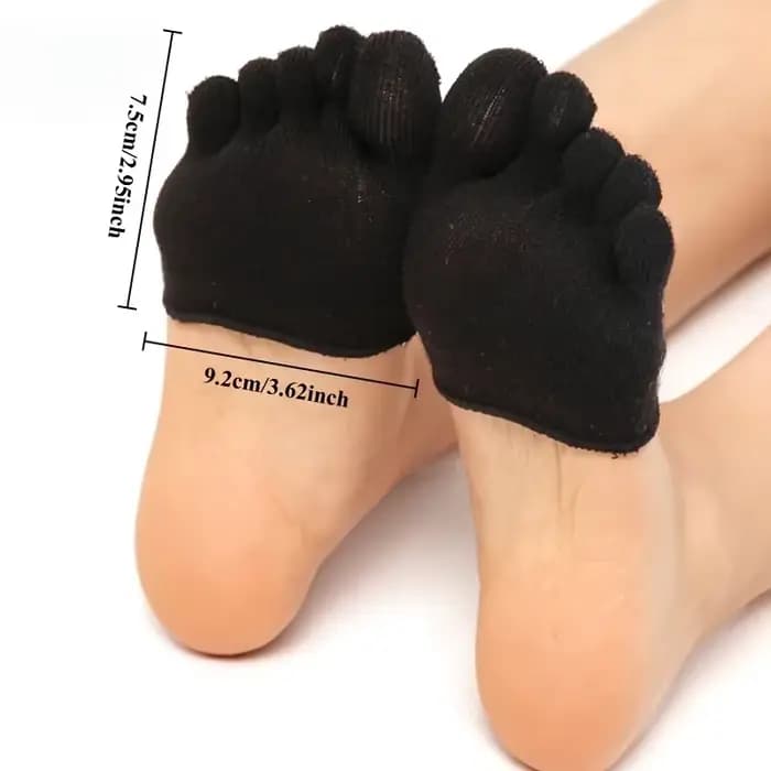 Chaussettes d'orteils invisibles antidérapantes pour femmes