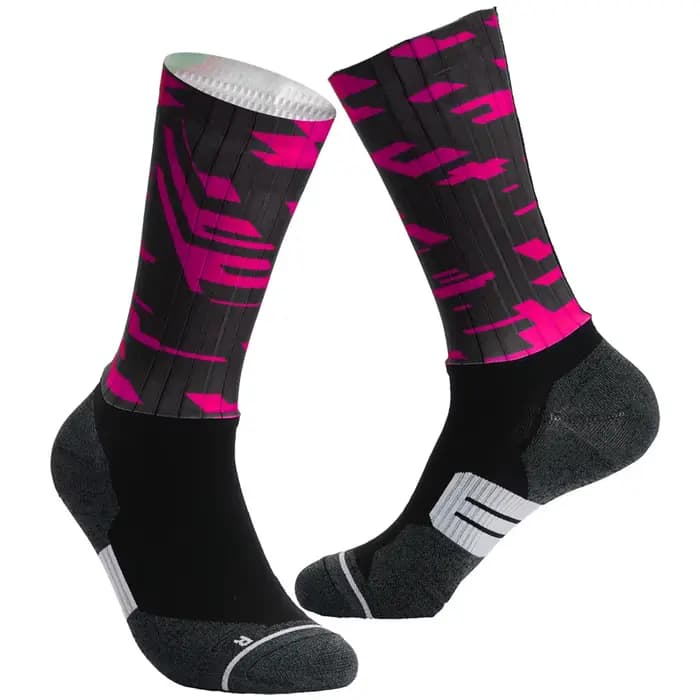Chaussettes de cyclisme professionnelles 2025 – Antidérapantes en silicone, aérodynamiques, pour homme, Coolmax, respirantes, pour le vélo et le basketball