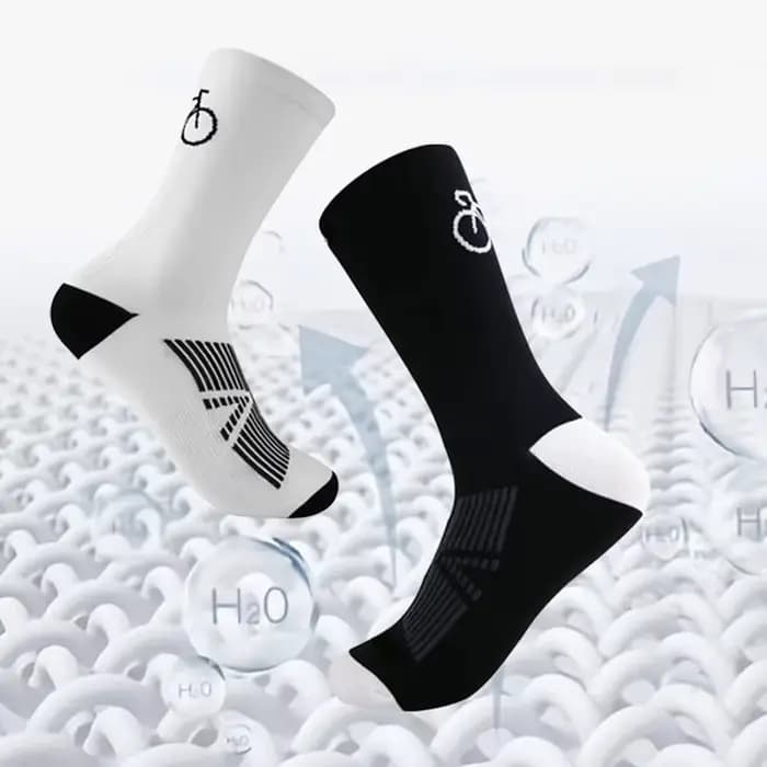 Chaussettes de cyclisme respirantes pour hommes