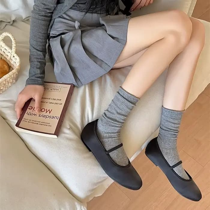 Chaussettes respirantes en maille fine pour femmes, absorbant la sueur, bord roulé dans le tube, monochromatique, simple, mode, printemps, été