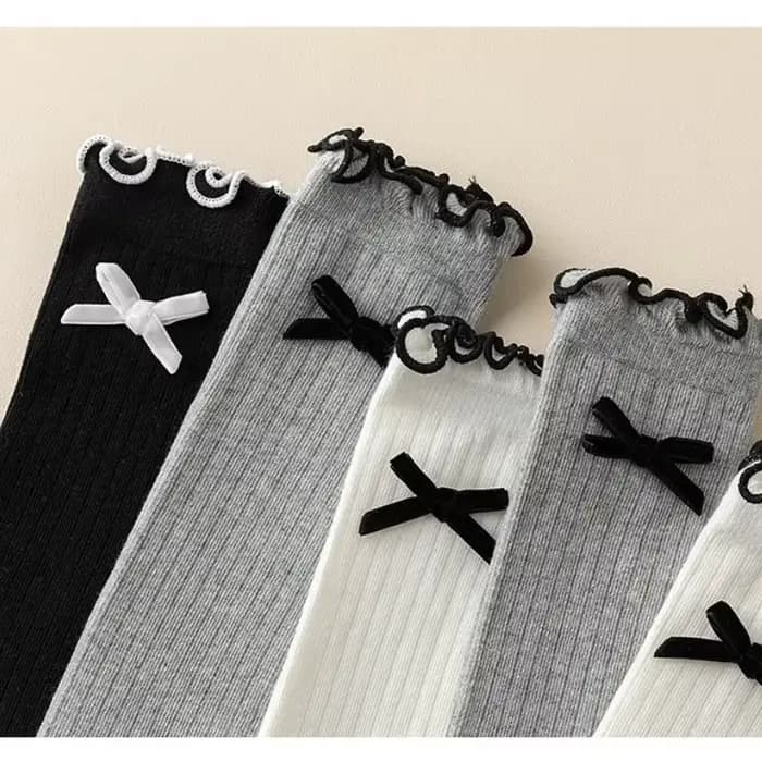 Chaussette Chic et Simple en Coton pour Enfant Fille