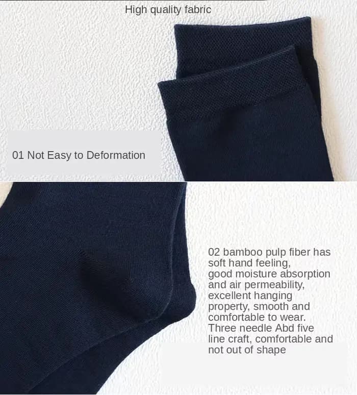 Chaussettes de sport à compression en bambou pour homme