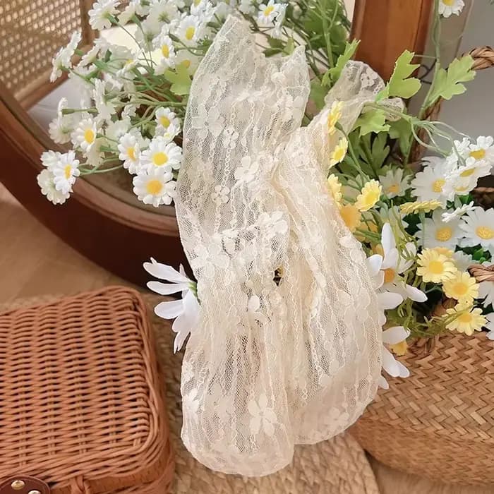 Femmes Harajuku Kawaii dames respirant Transparent dentelle florale chaussettes douce maille résille