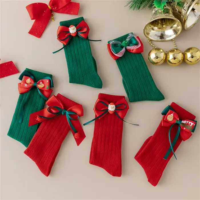 Chaussettes de noël pour bébés filles et garçons