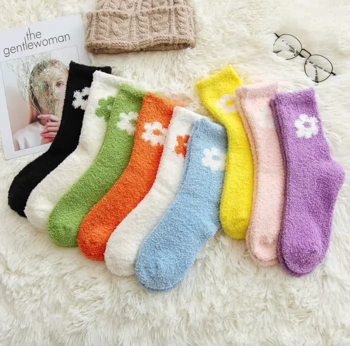 Chaussettes de lit mignonnes pour femmes et filles
