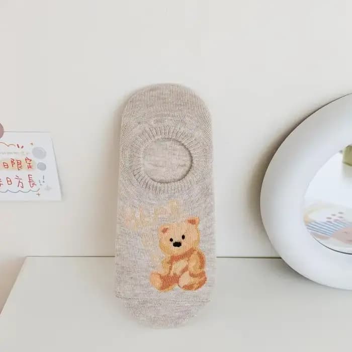 Nouvelles chaussettes pour femmes printemps et été ours bateau