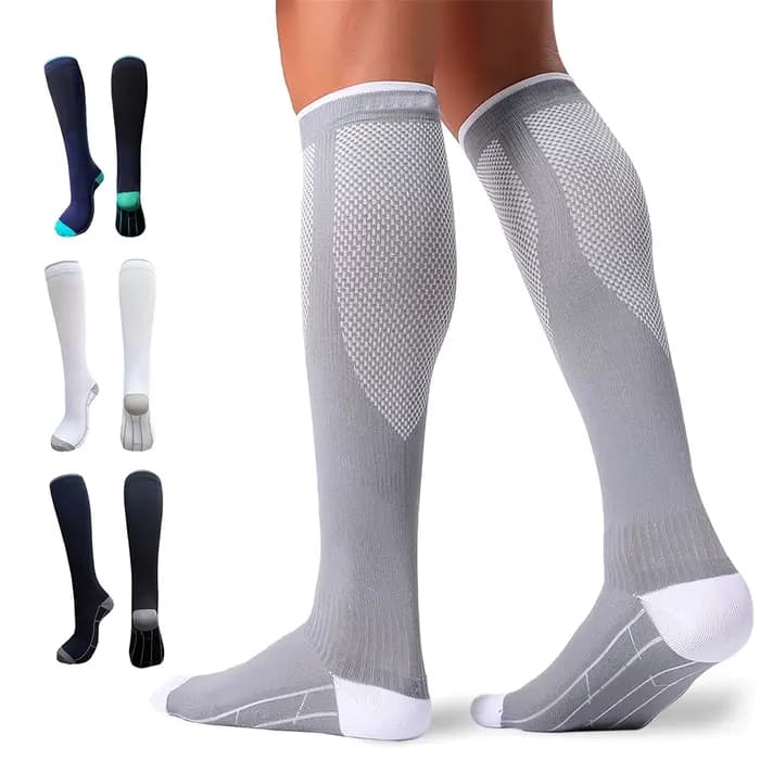 1 paire de chaussettes de Compression graduées pour femmes et hommes