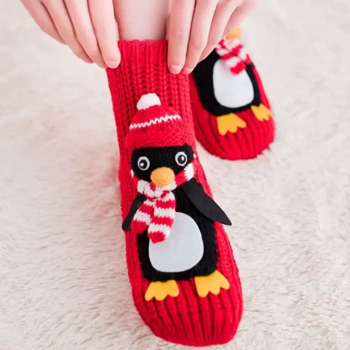 Chaussettes en tricot 3D animales respirantes et chaudes