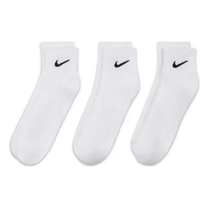 Nike décontracté rembourré mi-coupe chaussettes de basket unisexe Combo Pack blanc SX7667-100