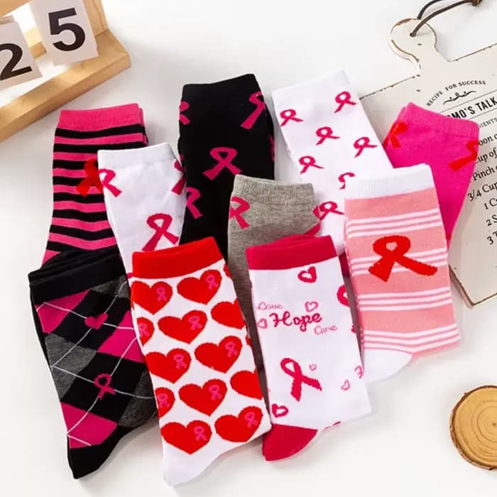 Chaussettes sensibilisation au du sein pour femmes