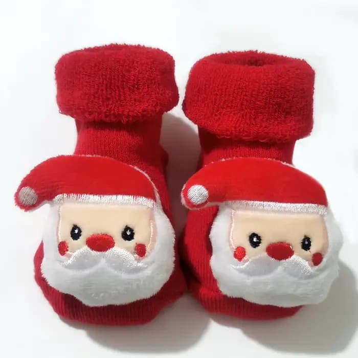 Chaussettes rouges de noël pour bébés garçons et filles