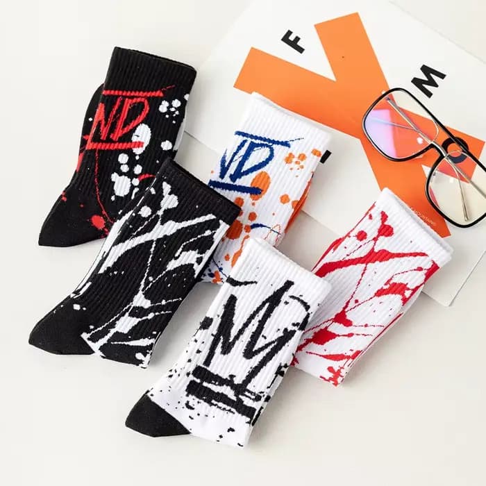 Chaussettes hautes à tube long hip-hop pour hommes