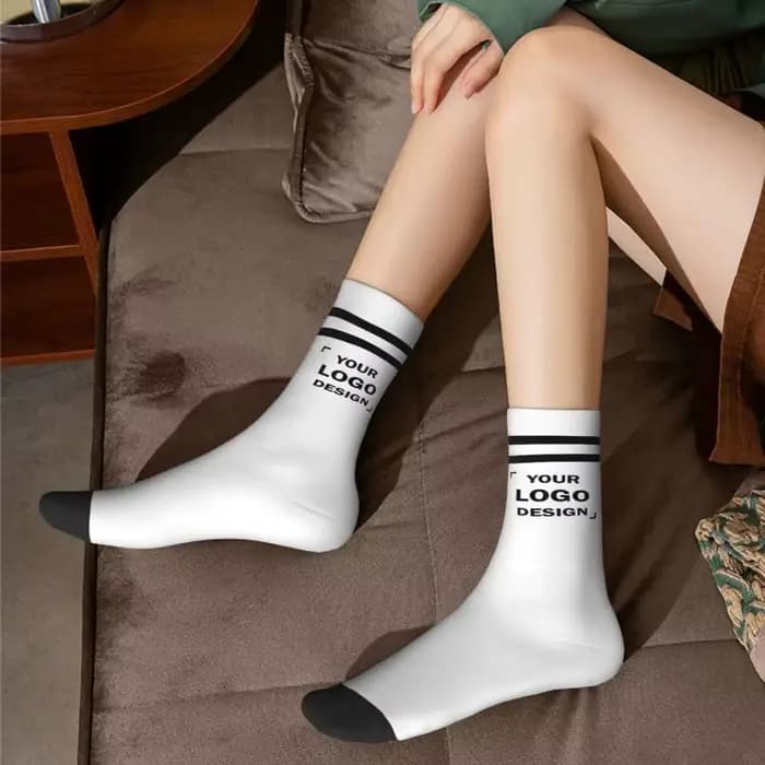 Chaussettes habillées avec logo personnalisé pour hommes et femmes