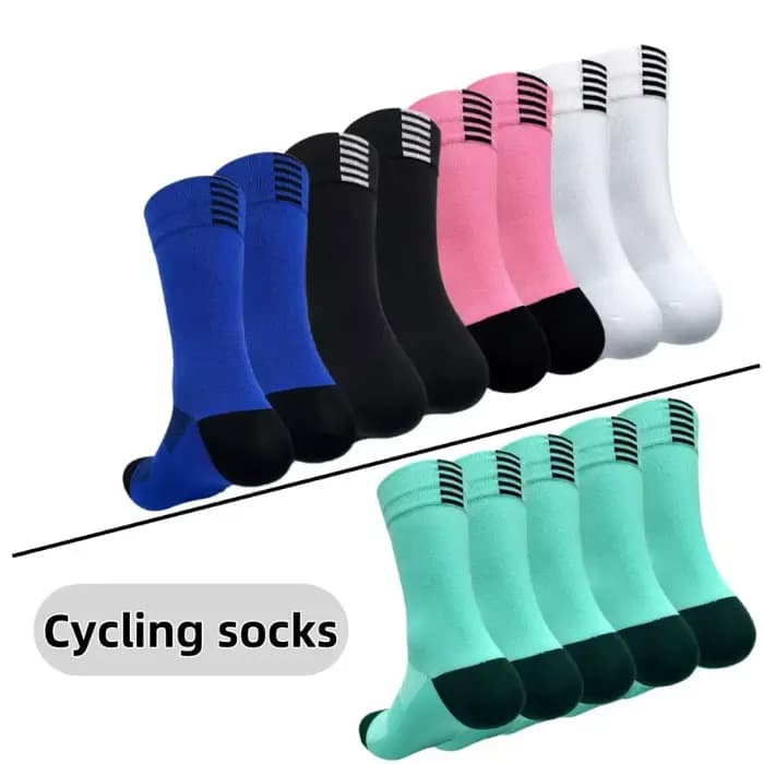 Chaussettes de cyclisme et de course à séchage rapide