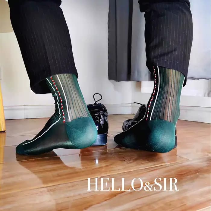 Chaussettes fines en nylon pour hommes