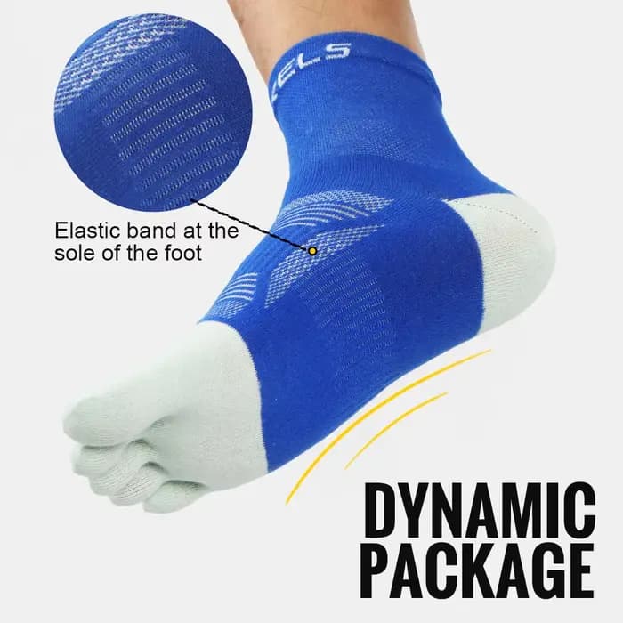 WRELS 1/2/3 paires de chaussettes à cinq doigts pour la course