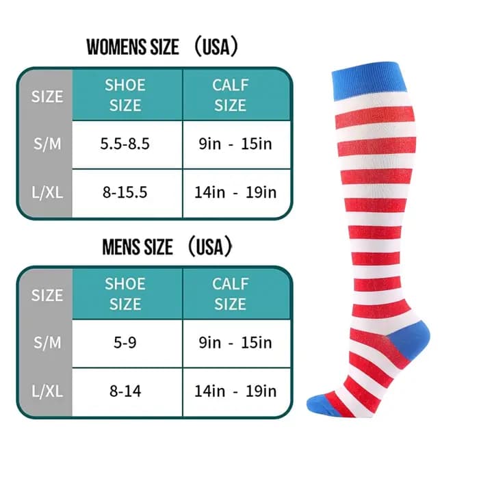 Chaussettes de Compression médicales pour hommes et femmes