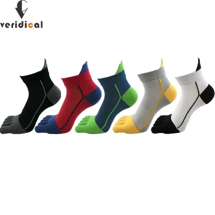 Chaussettes de sport athlétiques en coton rayé