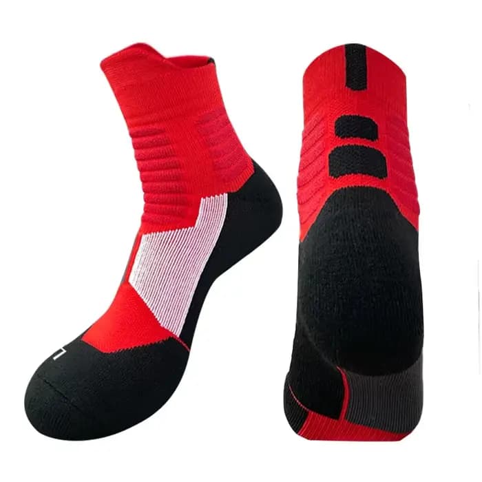 Chaussettes de sport d'extérieur pour hommes, de haute qualité, chaussettes de basket-ball d'élite, chaussettes de cyclisme, chaussettes de compression, chaussettes en coton à fond en serviette pour h