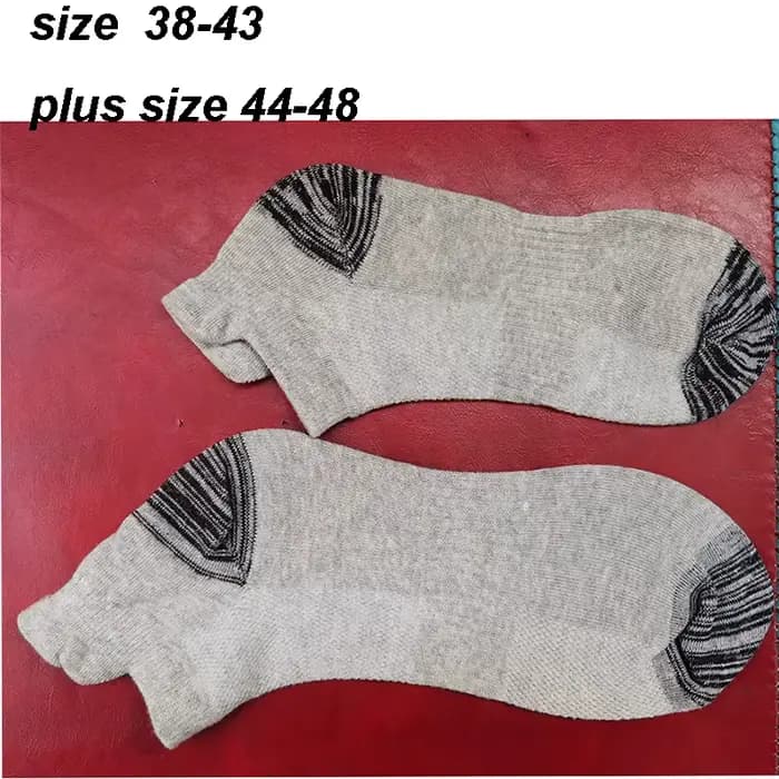 10 paires d'été de haute qualité hommes chaussettes Sport respirant protection cheville chaussettes courtes mâle Sport maille chaussette grande Size44-48
