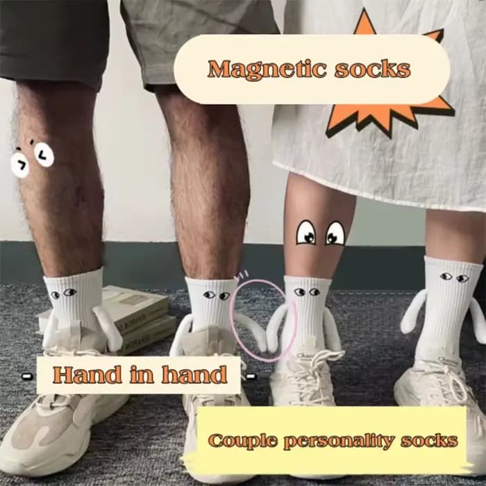 Chaussettes magnétiques amusantes pour adultes