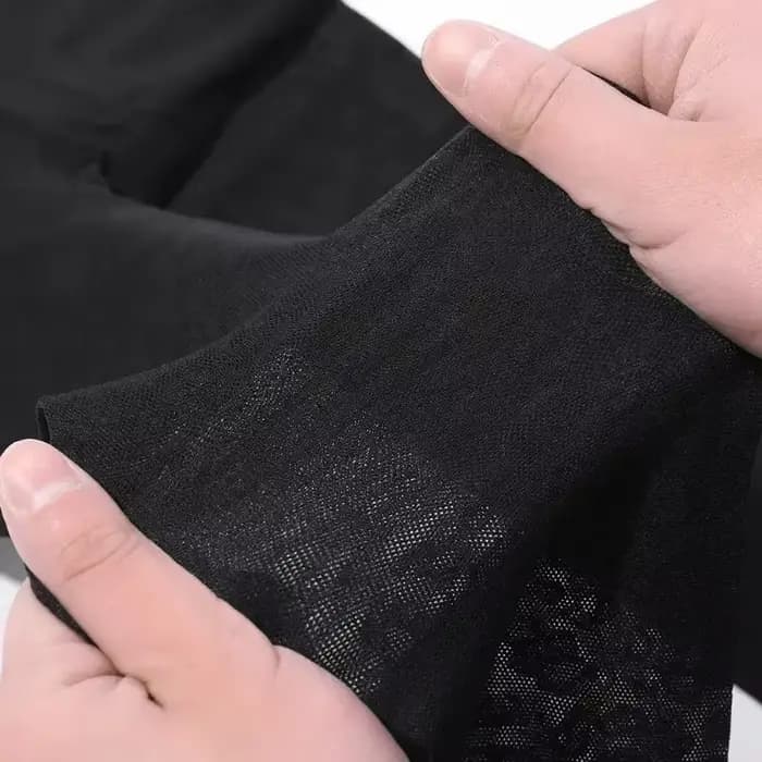 Sexy imprimé léopard européen rétro noir femmes collants en soie été mince transparent