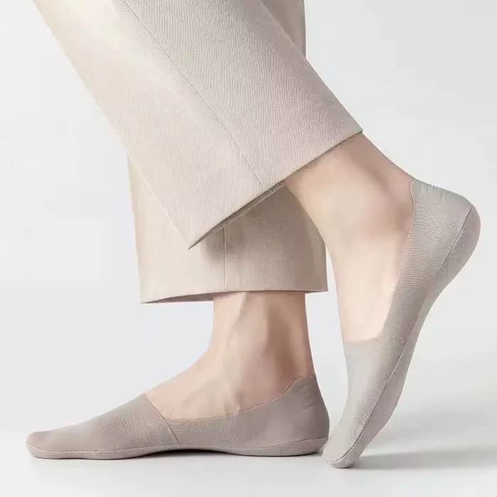 7 paires de chaussettes bateau en soie glacée pour hommes