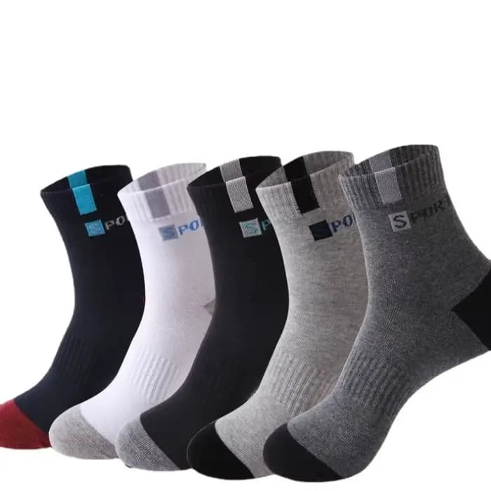 Chaussette en coton pour hommes Sport respirant doux lettre mode baskets haute élastique moyen Tube bas serviette Sox été course