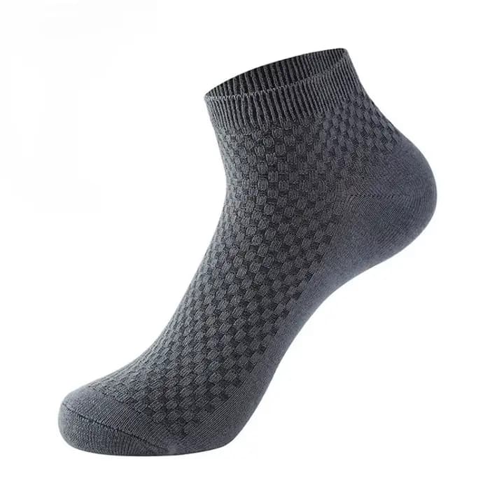 5 paires/chaussettes en tissu de bambou pour hommes chaussettes décontractées en Fiber