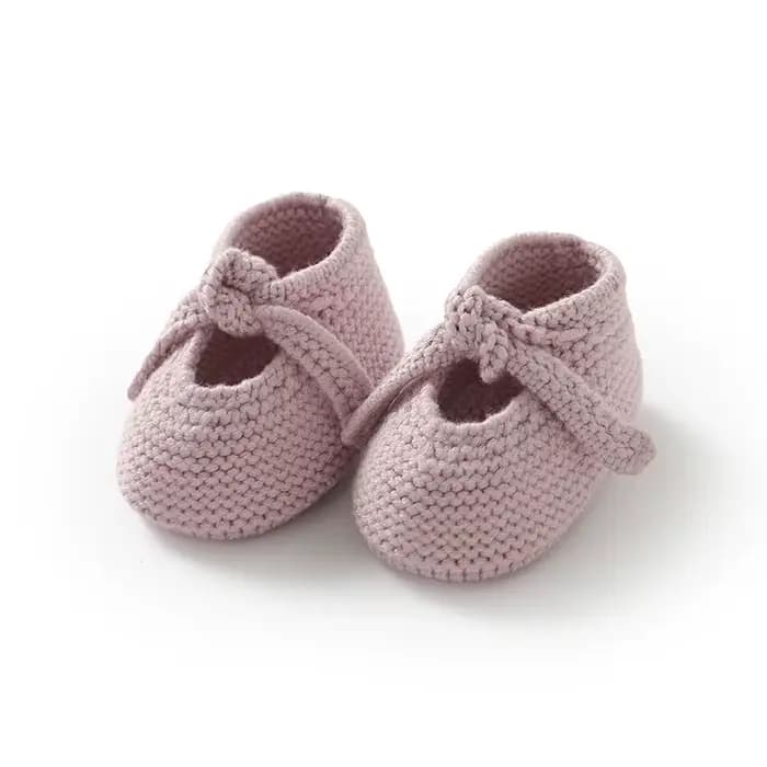 Chaussons-chaussettes pour bébés filles, tricotés à la main, antidérapants, pour premiers pas, 0-1 an, semelle souple, crochet, pour tout-petits