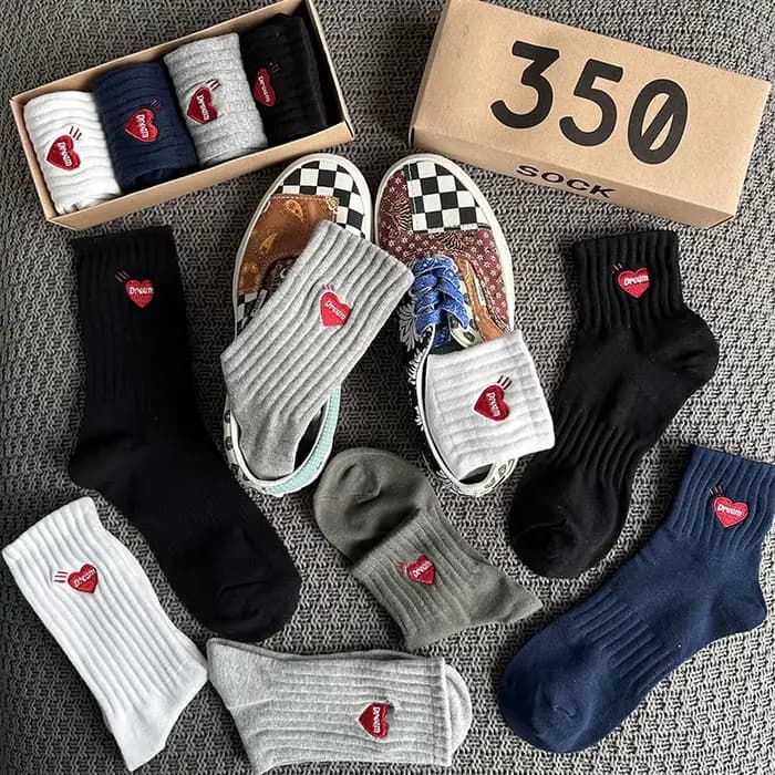 Chaussettes noires pour hommes