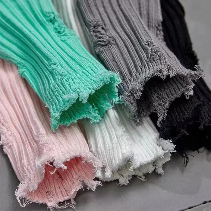 Chaussettes de mendiant à trous cassés pour femmes