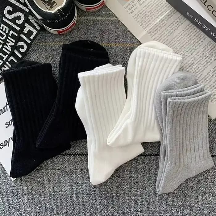 Ensemble de 5 paires de chaussettes chaudes noires et blanches pour hommes