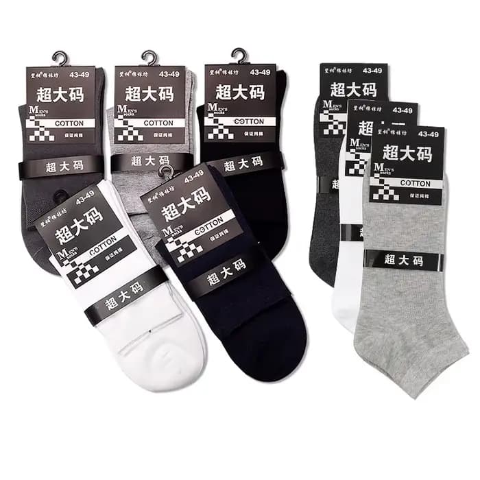 Hommes grande taille chaussettes 5 paires/lot robe grandes
