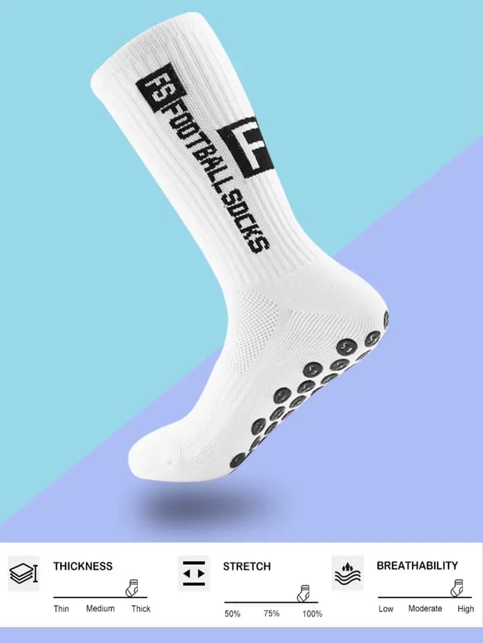 10 paires de chaussettes de Football antidérapantes pour hommes, coussinets de préhension pour le Football, le basket-ball, les Sports avec pinces