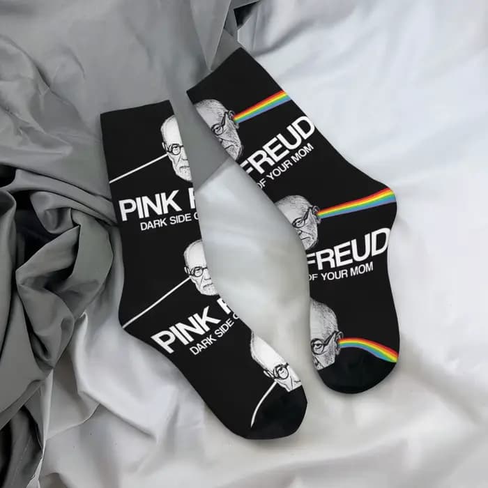 Pink Freud - Côté sombre de votre maman Chaussettes Harajuku Bas absorbants