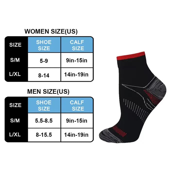 Brothock chaussettes de Compression pour Fascia plantaire chaussettes de Compression déodorant absorbant la sueur respirant Sweats chaussettes de pression de sport